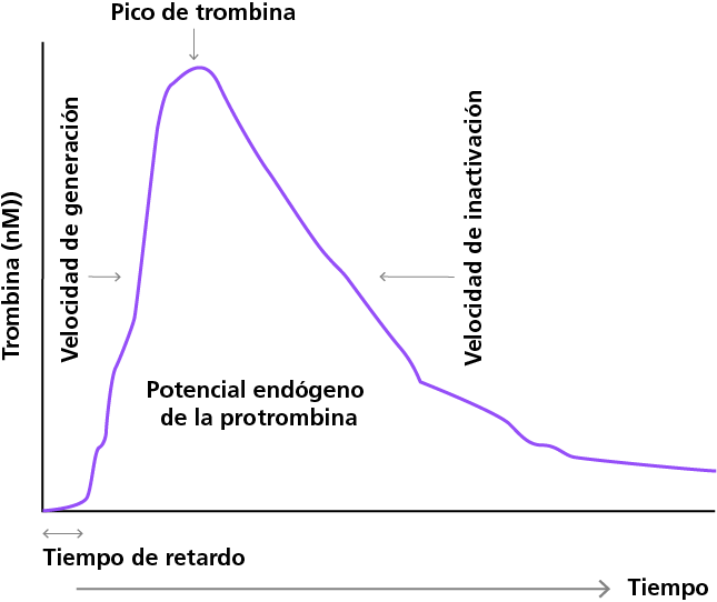 Sample thrombin generation assay readout 